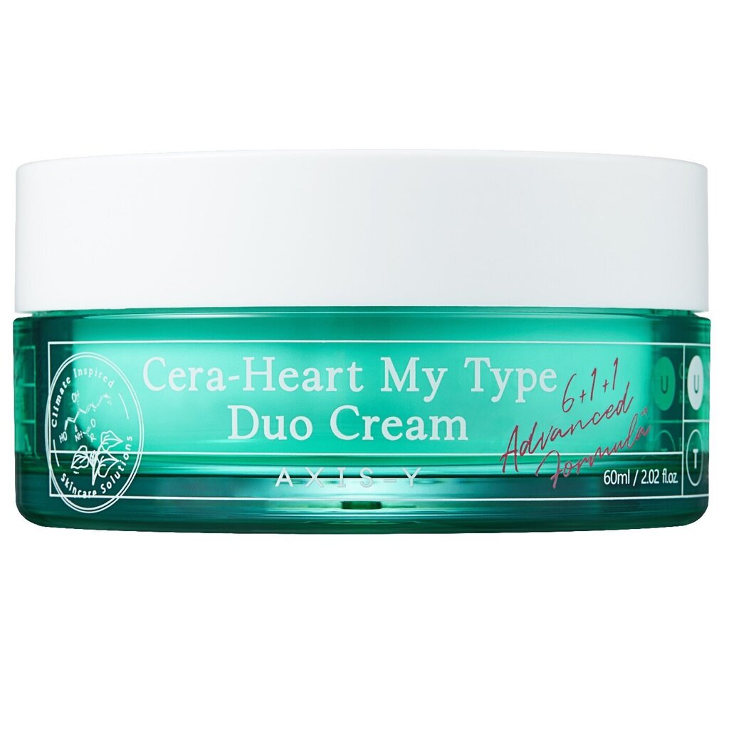 Kaksoisvaikutteinen kosteuttava kasvovoide Axis-Y Cera - Heart My Type Duo Cream, 60 ml hinta ja tiedot | Kasvovoiteet | hobbyhall.fi