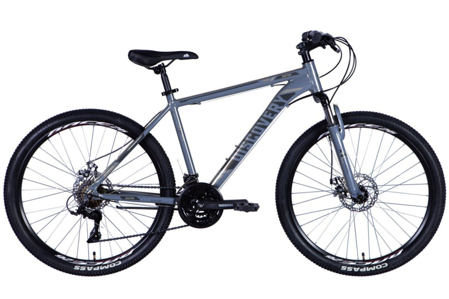 Polkupyörä MTB Discovery Bastion Disc 26", harmaa hinta ja tiedot | Polkupyörät | hobbyhall.fi