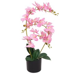 Keinotekoinen orkidea ruukulla, 65 cm, pinkki hinta ja tiedot | Keinotekoiset kukat | hobbyhall.fi