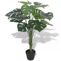 Keinotekoinen Monstera-kasvi ruukulla, 70 cm, vihreä hinta ja tiedot | Keinotekoiset kukat | hobbyhall.fi