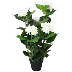 Keinotekoinen hortensia ruukulla, 60 cm, valkoinen hinta ja tiedot | Keinotekoiset kukat | hobbyhall.fi