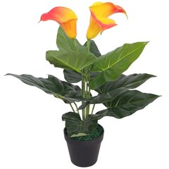 Keinotekoinen Abessinian Calla-lilja ruukulla, 45 cm hinta ja tiedot | Keinotekoiset kukat | hobbyhall.fi