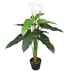 Keinotekoinen Abessinian Calla Lily ruukulla, 85 cm hinta ja tiedot | Keinotekoiset kukat | hobbyhall.fi
