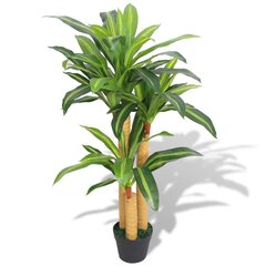 Keinotekoinen Dracena ruukulla, 100 cm, vihreä hinta ja tiedot | Keinotekoiset kukat | hobbyhall.fi