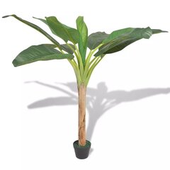 Keinotekoinen banaanipuu ruukulla, 150 cm, vihreä hinta ja tiedot | Keinotekoiset kukat | hobbyhall.fi