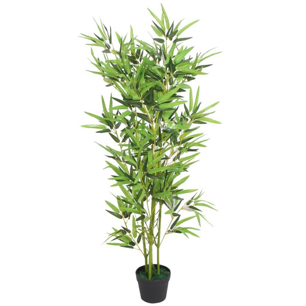 Keinotekoinen bambukasvi ruukulla, 120 cm, vihreä hinta ja tiedot | Keinotekoiset kukat | hobbyhall.fi