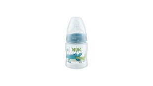 Pullo Nuk First Choice+ 0-6 kk, 150 ml, sininen hinta ja tiedot | Tuttipullot ja tarvikkeet | hobbyhall.fi