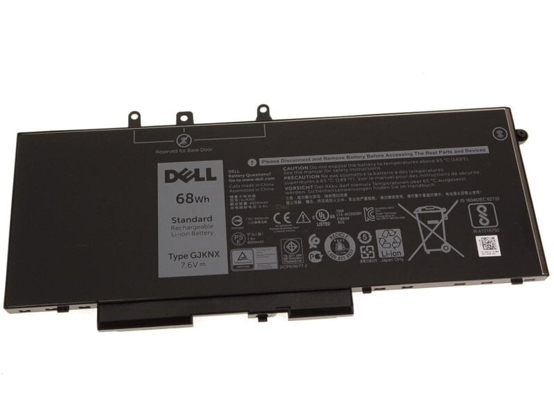 Akku Dell Latitude 5480/5490/5280/5290/5580/5590/5491/5591, Precision 3520/3530 4-kenno 68Wh, GJKNX