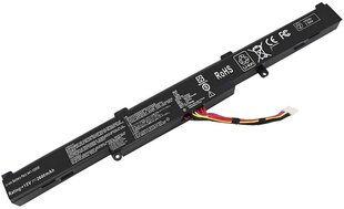 TRX-akku Asus/ 2600mAh/ pro A450E/ F450E/ F750LA/ F751/ K550D/ R751/ R752/ X450J/ X550E/ X750/ X751/ neorig. hinta ja tiedot | Kannettavien tietokoneiden akut | hobbyhall.fi