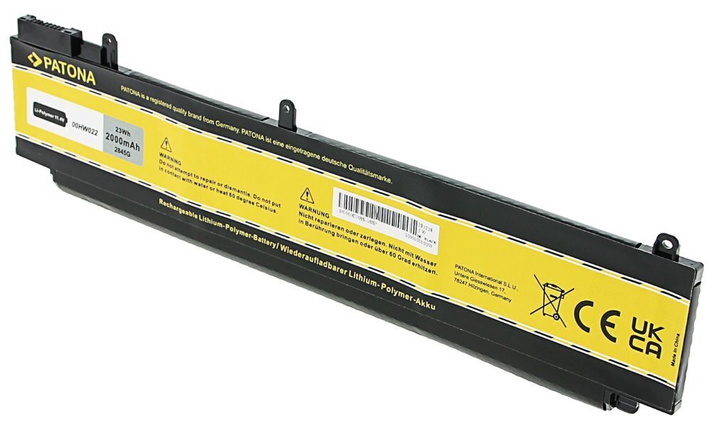 Patona akku pro ntb LENOVO Thinkpad T460s/T470s 2000mAh Li-Pol 11.1V 00HW022 hinta ja tiedot | Kannettavien tietokoneiden akut | hobbyhall.fi