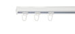 Safety pins for curtain rod, aluminum rail, 10 pcs, white curtain rod safety pins hinta ja tiedot | Verhotangot | hobbyhall.fi