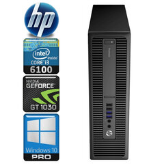 HP 600 G2 SFF i3-6100 8GB 128SSD GT1030 2GB WIN10Pro hinta ja tiedot | Pöytätietokoneet | hobbyhall.fi