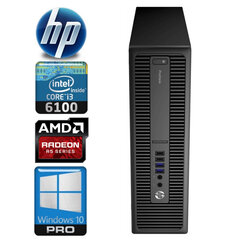 HP 600 G2 SFF i3-6100 8GB 1TB SSD R5-340 2GB WIN10Pro hinta ja tiedot | Pöytätietokoneet | hobbyhall.fi