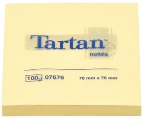 Muistipaperi Tartan 654T 76x76mm/100l, keltainen, 3M/12/144 hinta ja tiedot | Vihkot, muistikirjat ja paperit | hobbyhall.fi