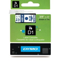 DYMO D1 Teippi 9 mm x 7 m sininen valkoisella hinta ja tiedot | Tulostustarvikkeet | hobbyhall.fi