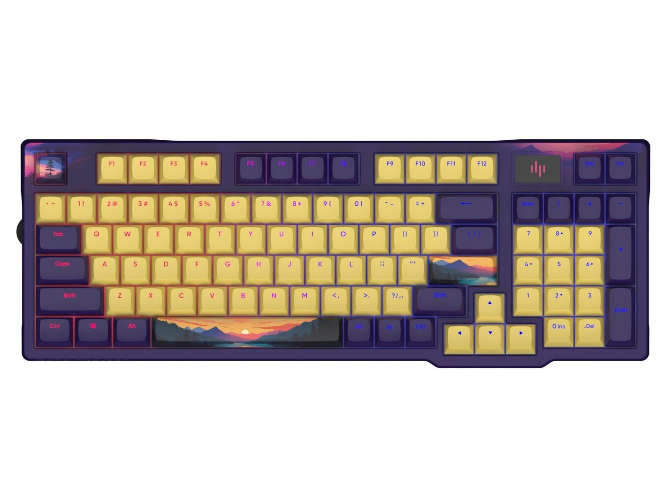 Näppäimistö Dark Project 98 Sunset, G3MS Sapphire Switch, US hinta ja tiedot | Näppäimistöt | hobbyhall.fi