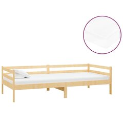 Sänky patjalla, vidaXL 90x200cm, massiivi mäntyä hinta ja tiedot | Sängyt | hobbyhall.fi