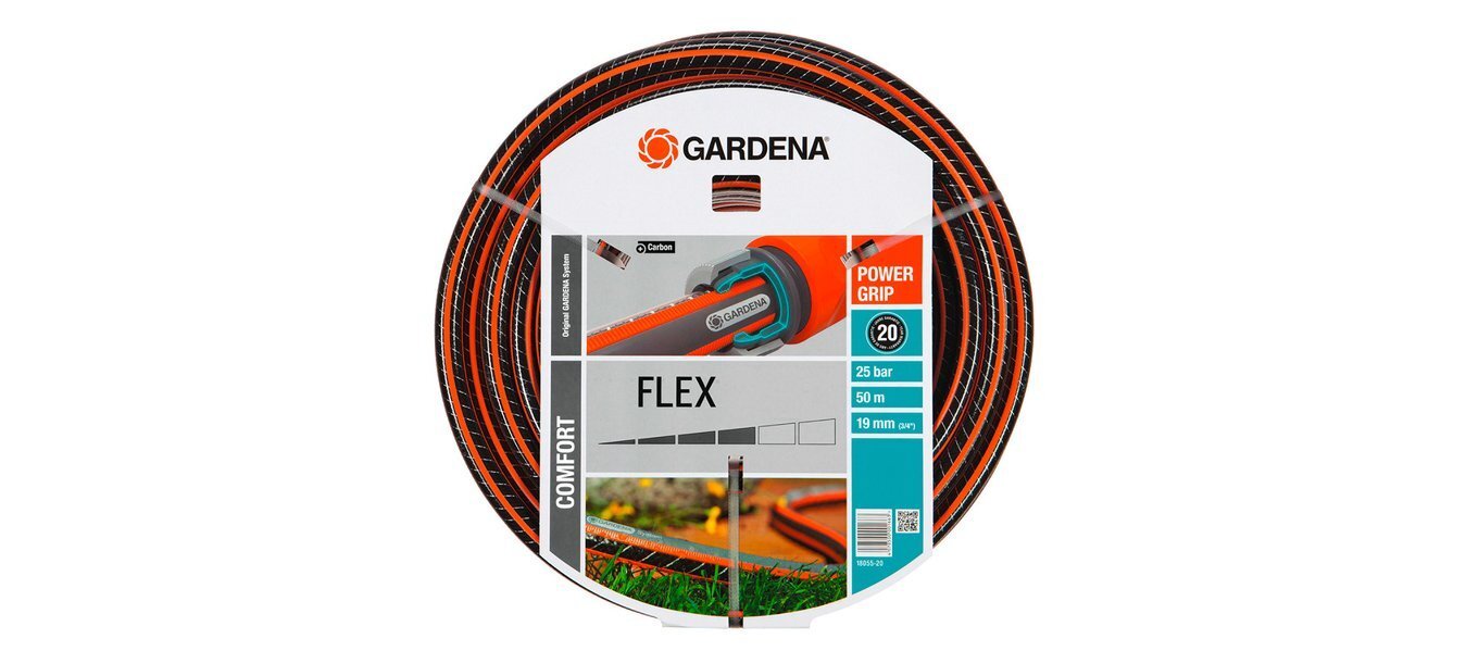 Gardena Comfort Flex kasteluletku, 50 m, punainen hinta ja tiedot | Puutarhaletkut, kastelukannut ja muut kastelutarvikkeet | hobbyhall.fi