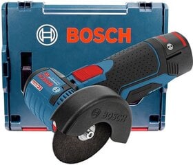 Akkukulmahiomakone Bosch 12V 2x3,0Ah GWS 12V-76 L-BOXX (B06019F200B) hinta ja tiedot | Hiomakoneet | hobbyhall.fi