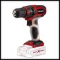 Spinner Einhell TC-CD 18/35 Li - Solo 550 RPM 970 g Musta, punainen hinta ja tiedot | Akkuporakoneet ja ruuvinvääntimet | hobbyhall.fi