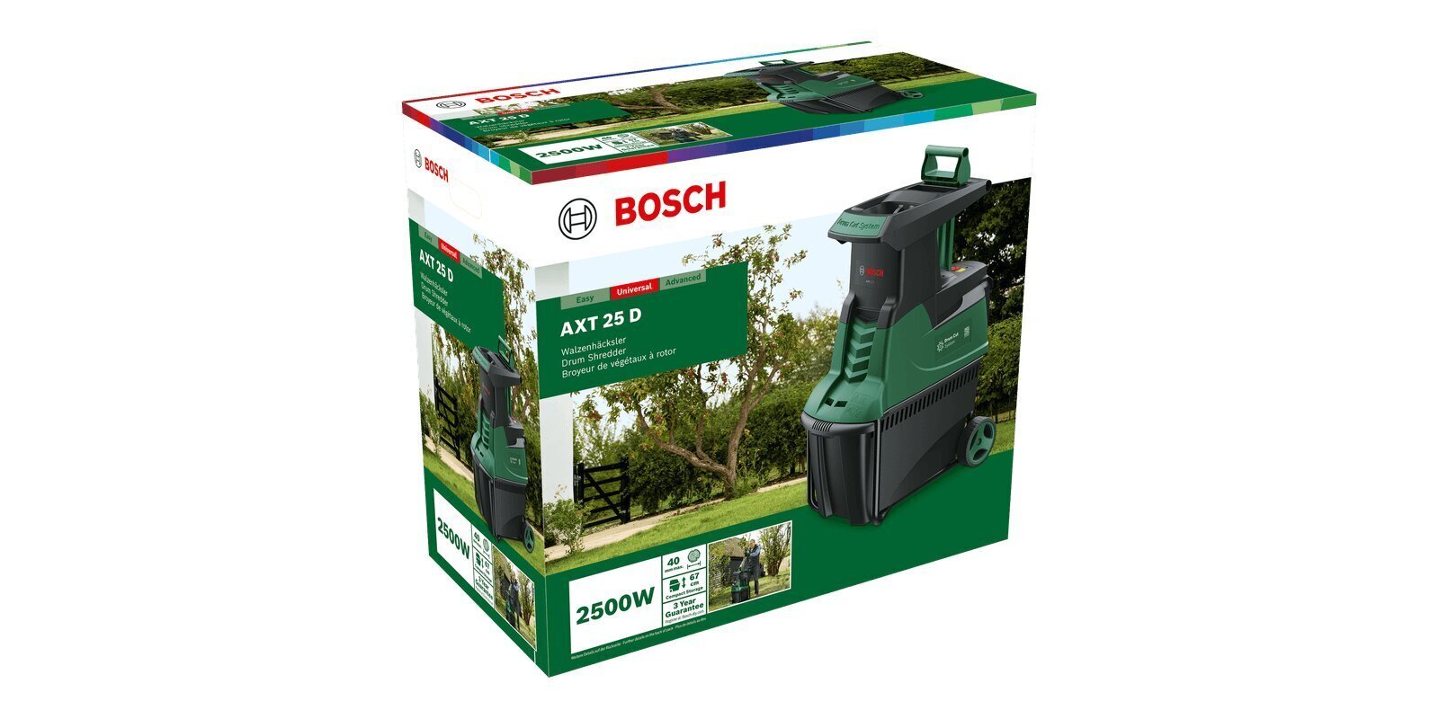 Haarasilppuri Bosch AXT 25 D 0600803103 hinta ja tiedot | Oksasilppurit, lehtipuhaltimet | hobbyhall.fi