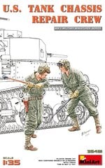 Liimattava malli MiniArt 35481 U.S. Tank Chassis Repair Crew 1/35 hinta ja tiedot | Koottavat pienoismallit | hobbyhall.fi