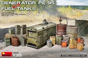 Liimattava malli MiniArt 35662 Generator PE-95 with Fuel Tanks 1/35 hinta ja tiedot | Koottavat pienoismallit | hobbyhall.fi