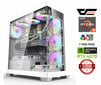 Mdata Gaming Ryzen 9 7900 64GB 1TB SSD 1TB HDD RTX 4070 12GB NoOS hinta ja tiedot | Pöytätietokoneet | hobbyhall.fi