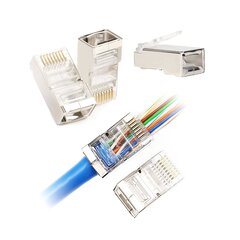 Puhelinpistoke rj45 8p 8c 6e hinta ja tiedot | Puhelimen lisätarvikkeet | hobbyhall.fi