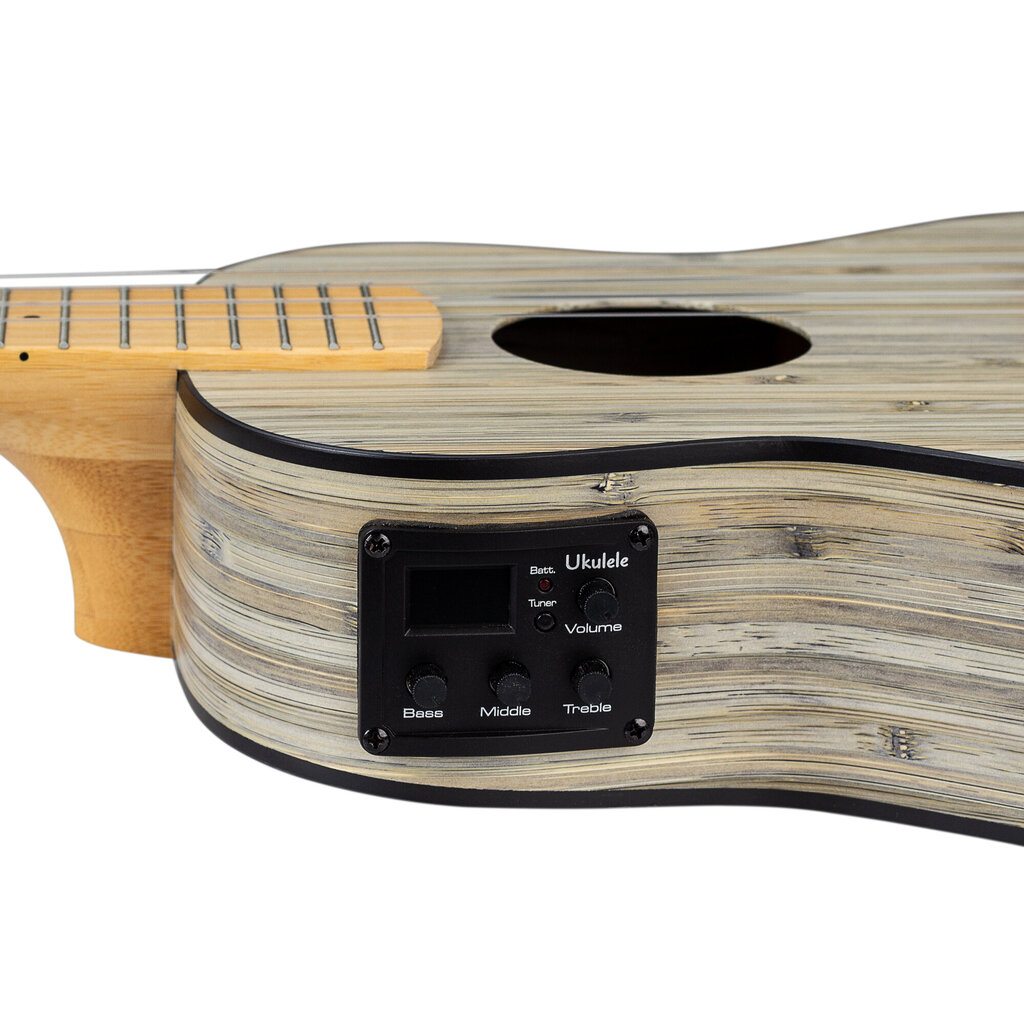 Elektroakustinė tenorinė ukulelė Cascha Bamboo Graphite HH 2317E hinta ja tiedot | Kitarat | hobbyhall.fi