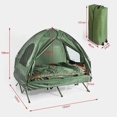 Teltta ilmatäytettävällä patjalla SoBuy OGS32-L-GR, vihreä hinta ja tiedot | SoBuy Puutarha- ja terassikalusteet | hobbyhall.fi