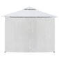 vidaXL Huvimaja verhoilla 600x298x270 cm valkoinen 180 g/m² hinta ja tiedot | Puutarhapaviljongit | hobbyhall.fi