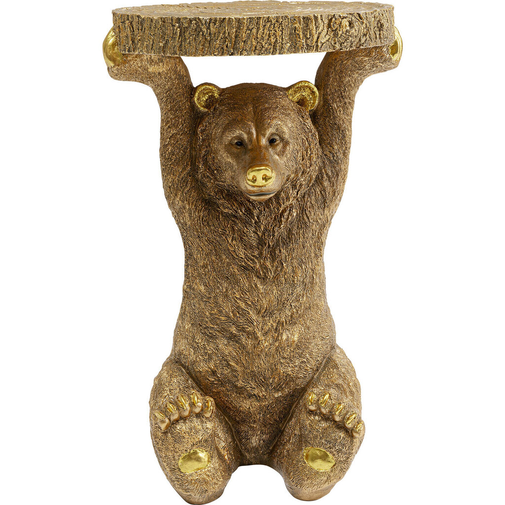 Sivupöytä Animal Bear Gold, 35x34cm hinta ja tiedot | Sohvapöydät | hobbyhall.fi