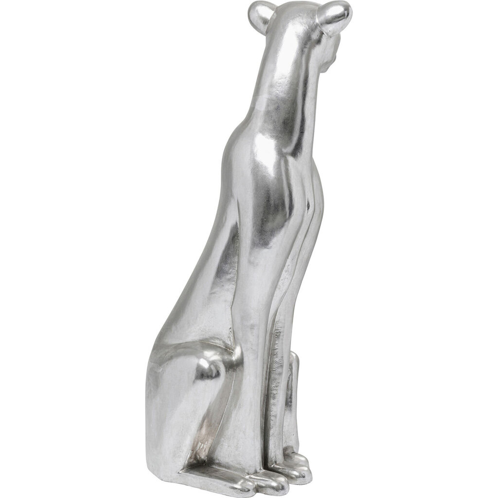 Koristefiguuri Sitting Leopard Silver, 150cm hinta ja tiedot | Sisustustuotteet | hobbyhall.fi