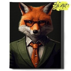 Numeromaalaus Kehystetty Fox Lawyer Oh Art!, 40x50 cm hinta ja tiedot | Maalaa numeroiden mukaan | hobbyhall.fi