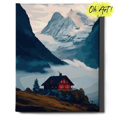 Maalaus numeroiden mukaan Kehyksessä Sveitsin vuoret Oh Art!, 40x50 cm hinta ja tiedot | Maalaa numeroiden mukaan | hobbyhall.fi