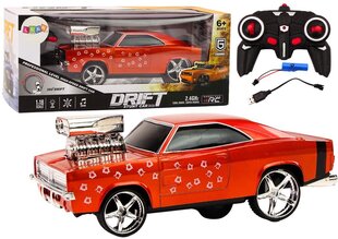Kauko-ohjattava Drift Car, punainen hinta ja tiedot | Poikien lelut | hobbyhall.fi