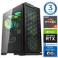 Intop Aqua Ryzen 5 7600X 16GB DDR5 1TB SSD M.2 NVME RTX4060 8GB WIN11Pro hinta ja tiedot | Pöytätietokoneet | hobbyhall.fi