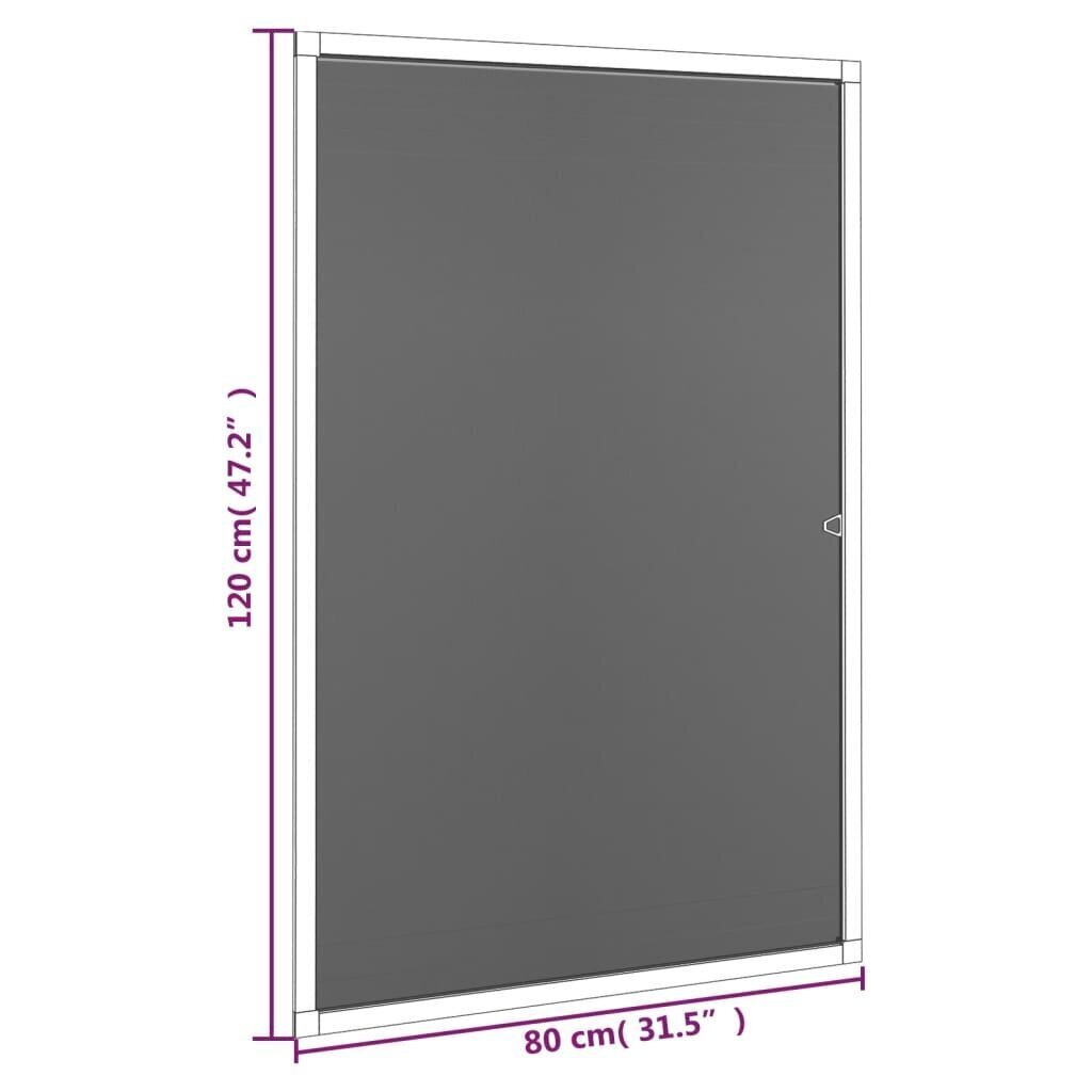 vidaXL Hyönteisverkko ikkunaan valkoinen 80x120 cm hinta ja tiedot | Hyttysverkot | hobbyhall.fi