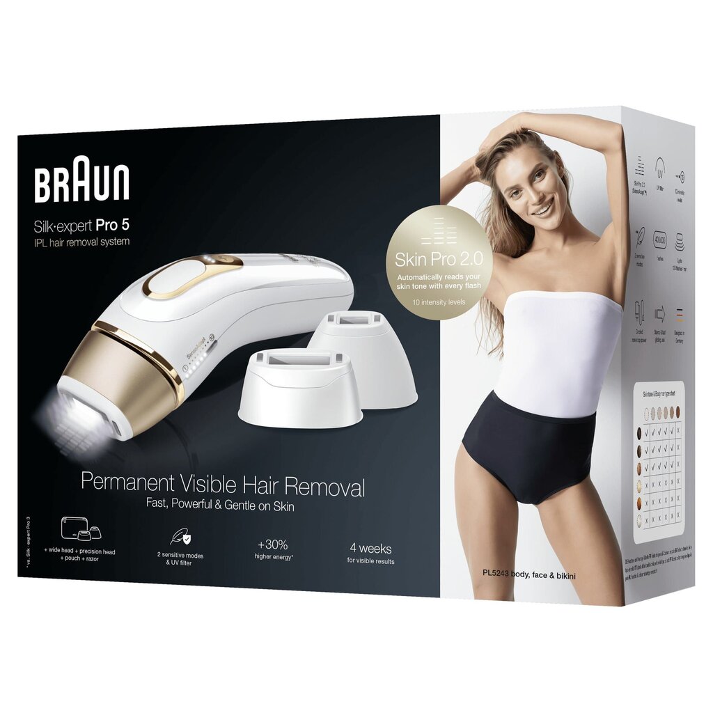 Braun Silk-expert Pro 5 PL5243 hinta ja tiedot | Epilaattorit ja karvanpoistolaitteet | hobbyhall.fi