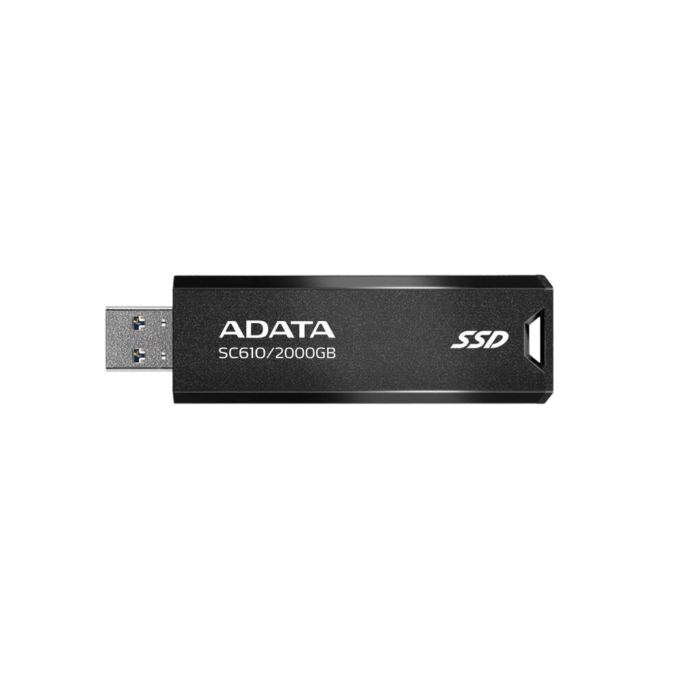 Adata SC610-2000G-CBK/RD hinta ja tiedot | Ulkoiset kovalevyt | hobbyhall.fi