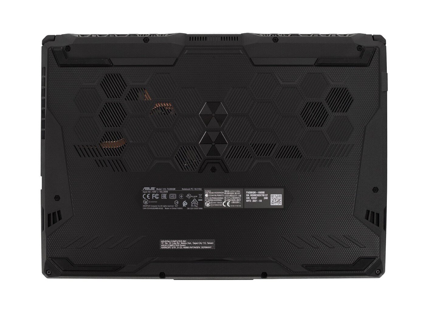 Asus TUF Gaming A15 FA506NC-HN001W (90NR0JF7-M001T0) hinta ja tiedot | Kannettavat tietokoneet | hobbyhall.fi