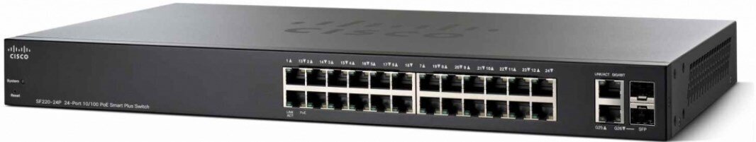 Cisco SF220-24P-K9-EU hinta ja tiedot | Verkkokytkimet | hobbyhall.fi