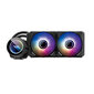 Darkflash DX240 V2 PC Water Cooling ARGB 2x 120x120 hinta ja tiedot | Tietokoneen tuulettimet | hobbyhall.fi