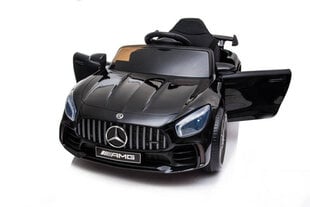 Mercedes GT R sähköauto lapsille, musta hinta ja tiedot | Lasten sähköautot | hobbyhall.fi