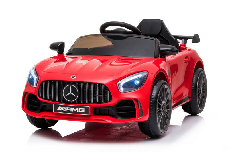 Mercedes GT R sähköauto lapsille, punainen hinta ja tiedot | Lasten sähköautot | hobbyhall.fi