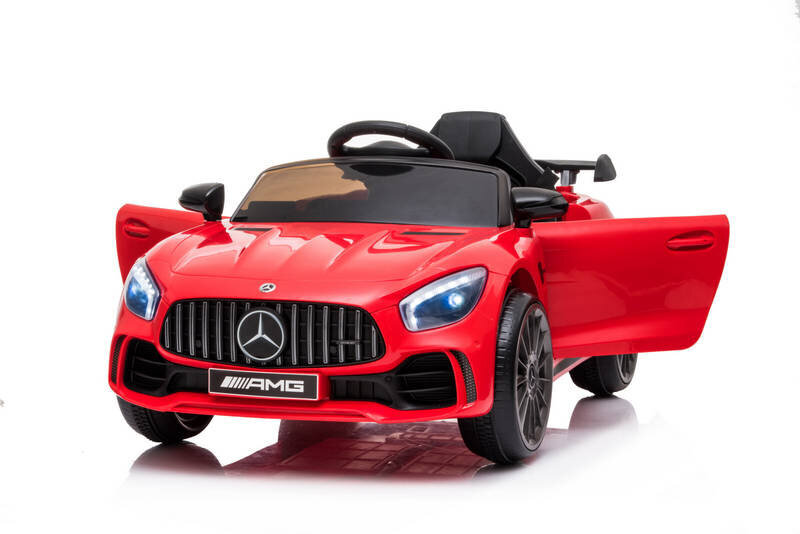 Mercedes GT R sähköauto lapsille, punainen hinta ja tiedot | Lasten sähköautot | hobbyhall.fi