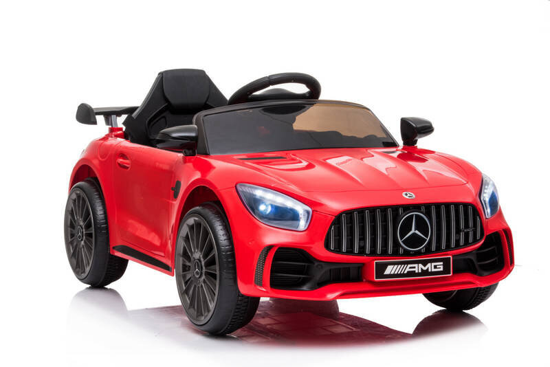 Mercedes GT R sähköauto lapsille, punainen hinta ja tiedot | Lasten sähköautot | hobbyhall.fi