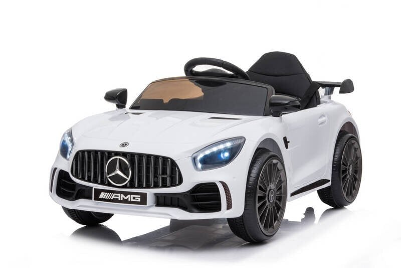 Mercedes GT R sähköauto lapsille, valkoinen hinta ja tiedot | Lasten sähköautot | hobbyhall.fi