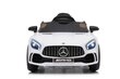 Mercedes GT R sähköauto lapsille, valkoinen hinta ja tiedot | Lasten sähköautot | hobbyhall.fi